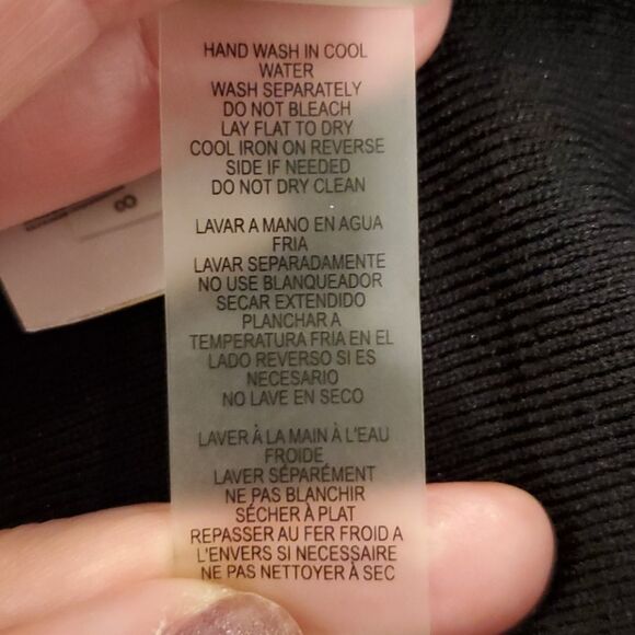 Guess midi black knit sweater dress size 8. - Picture 7 of 11